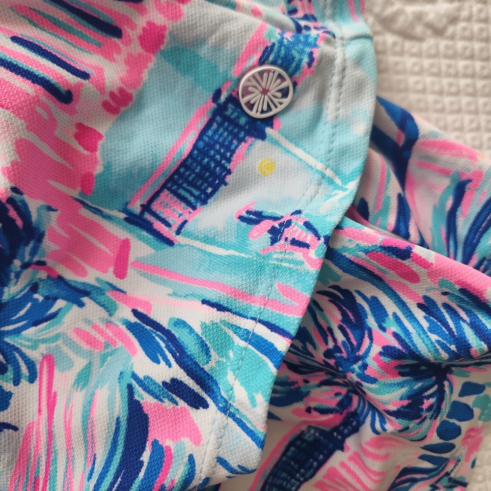 Lilly Pulitzer Vibrant Blue and Pink Mini Dress - Picture 10 of 12